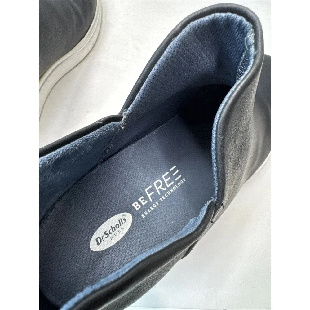 Dr. Scholls Be Free Women's Black Leather Insane Booties Size 8.